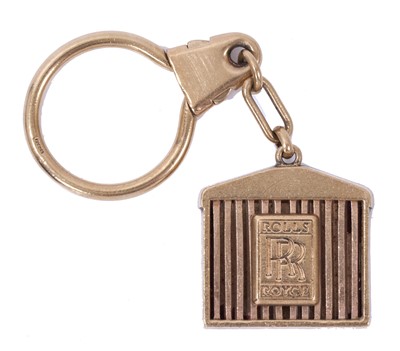 Lot 1970s 9ct Gold Rolls-Royce key fob (Birmingham 1972)
