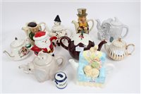 Lot 2175 - Collection of novelty teapots - including...