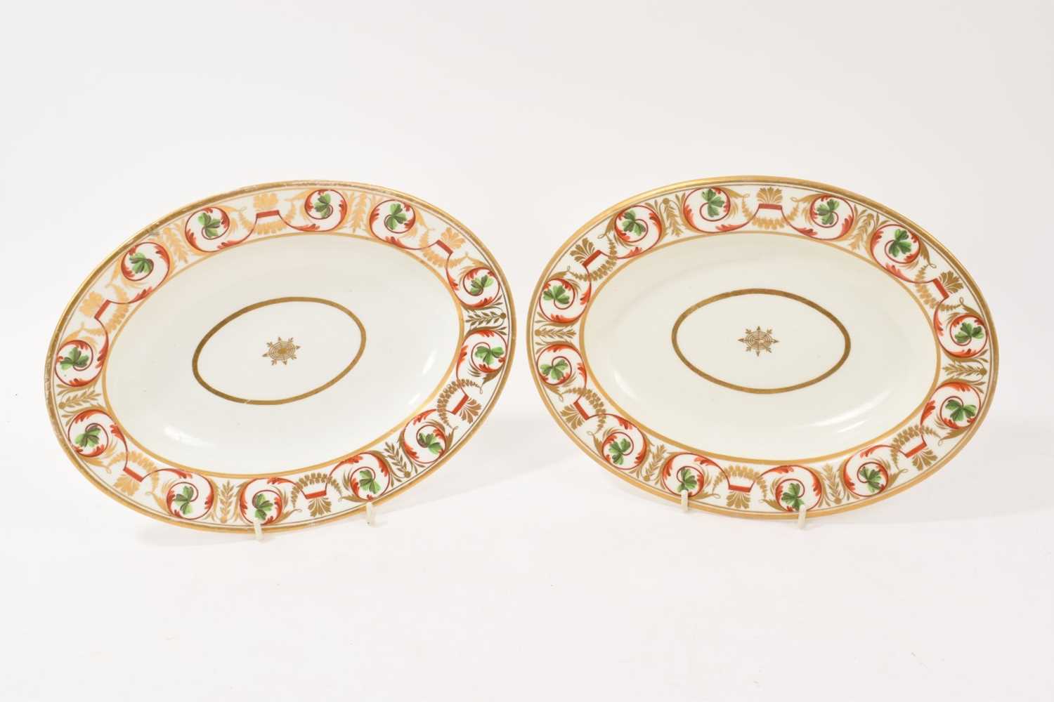 Lot 58 - Pair of Derby oval dishes, circa 1820