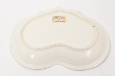 Lot 46 - Caughley Weir pattern heart shaped dish, circa 1790 Provenance; Bill Dickinson