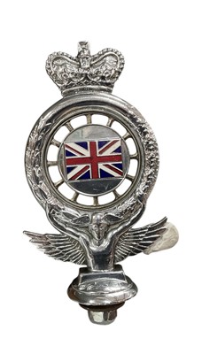 Lot 83 - Elizabeth II chromium plated Royal Automobile Club full members badge, numbered S55, 15.5cm in overall height.