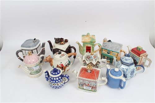 Lot 2177 - Collection of novelty teapots - including...