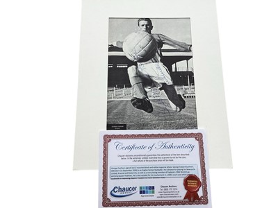 Lot 1522 - Group of football related items to include signed photograph George Eastham, Joleon Lescott, Hans Tilkowski and others programmes etc.