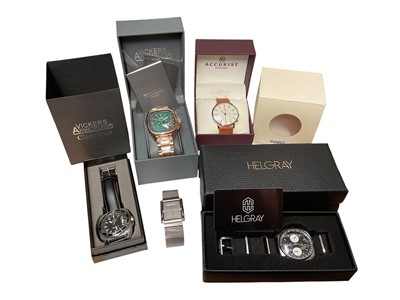 Lot 141 - Group of contemporary gentlemen's wristwatches, mostly boxed as new