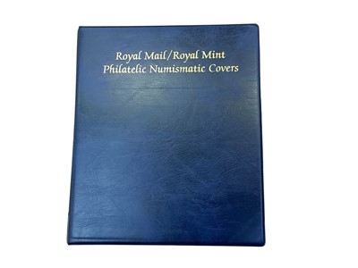 Lot 1483 - Stamps G.B. first day covers in albums and loose plus a range of philatelic numismatics covers with coins to £5 etc. (Qty)