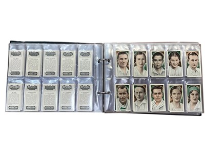 Lot 1488 - Six album of cricketers cigarette cards (1 box)
