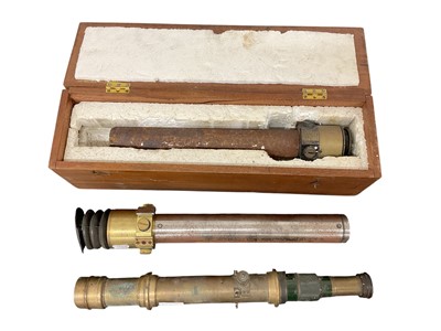 Lot 833 - Second World War British military Depression Range - Finder MK II, together with two other British military range finders / scopes, (3).