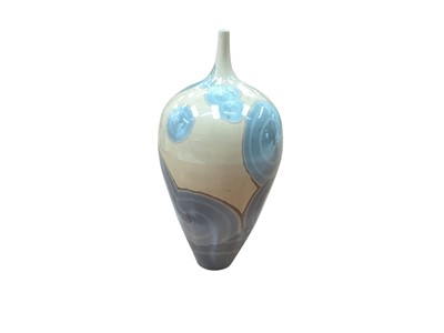 Lot 1285 - Peter Ilsley (1932-2014) studio pottery vase with crystalline glaze, 15.75cm high