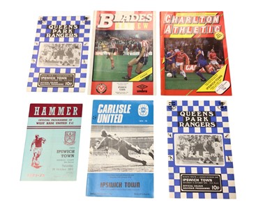 Lot 1521 - Collection of 1960s and later Ipswich town football programmes, together with Speedway and Cricket programmes, (qty).