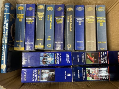 Lot 1625 - Rothmans Football yearbooks and similar publications, together with a Beatles song book
