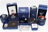 Lot 2196 - Selection of boxed Swarovski crystal items -...