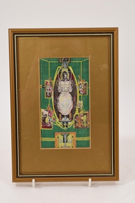 Lot 652 - Graham Sutherland (British, 1903-1980), a miniature silk tapestry by J. & J. Cash Ltd. after 'Christ in Glory' for Coventry Cathedral, c. 1962