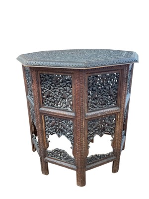 Lot 5218 - Antique Indian folding table