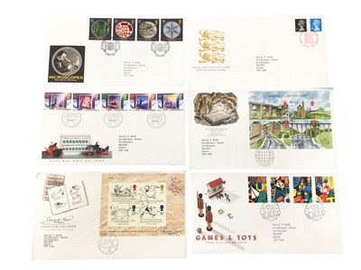 Lot 1509 - Stamps selection of G.B. u/m commemorative & definitive issues all on stock cards direct from philatelic bureau, plus some FDCs