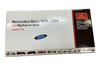 Lot 2719 - CMC GmbH 1:18 scale Mercedes-Benz W25 detailed diecast Racing Car, 1934, boxed Item No. M-065 (1)