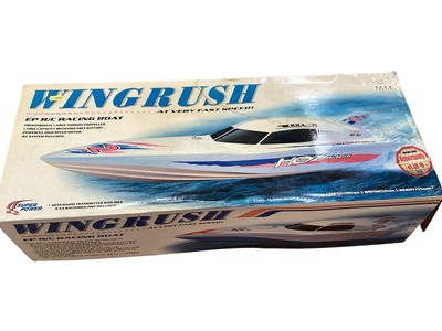 Lot 2723 - Wingrush EP radio Controlled Racing Power Boat, boxed 700mm long (1)