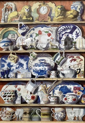 Lot 50 - Emma Bridgewater/Matthew Rice - Kitchen Dresser, poster, 70cm x50cm, dated 1996, framed.
