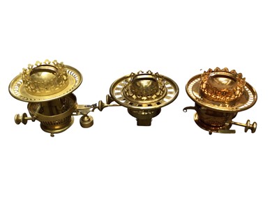 Lot 2643 - Collection of Victorian and later oil lamp burners (22)
