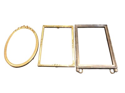 Lot 2638 - Eight early 20th century gilt metal photograph frames