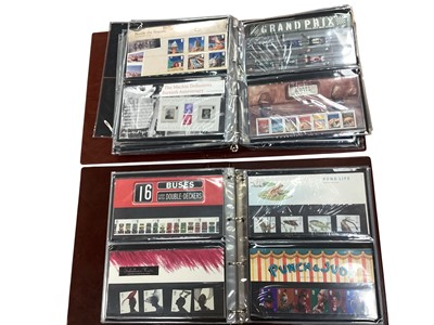 Lot 1542 - Stamps GB presentation packs in five albums, mostly modern