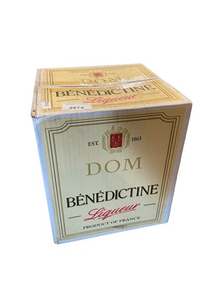 Lot 2674 - Benedictine liqueur - four 500ml bottles in case