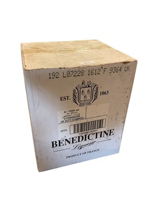 Lot 2677 - Benedictine liqueur - four 1500ml bottles in case