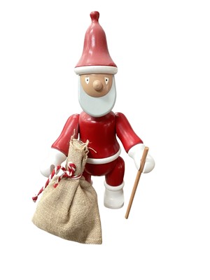 Lot 2690 - Kay Bojesen of Denmark, wooden Santa Claus figure, with original box.