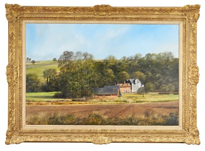 Lot 879 - *Clive Madgwick (1939-2005) oil on canvas - Kersey Mill, signed, 61cm x 91.5cm, in gilt frame