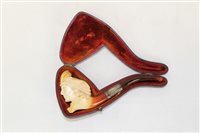 Lot 4059 - Late 19th century meerschaum pipe Carsved in...