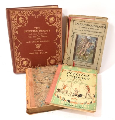 Lot 746 - Edmund Dulac - The Sleeping Beauty and Other Fairy Stories from the Old French re-told by A T Quiller-Couch, together with The Workd of Fashion, 1832, also Playtime and Company, illustrated by E...