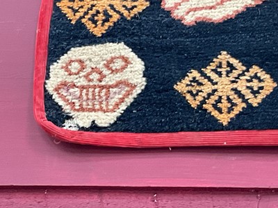 Lot 755 - Tibetan skeleton rug, 150 x 85cm