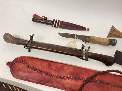 Lot 758 - Collection of tribal weaponry and tools