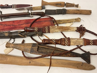 Lot 758 - Collection of tribal weaponry and tools