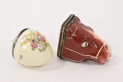 Lot 826 - Two enamel bonbonnieres