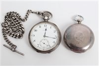 Lot 3340 - Slate Silverer open faced pocket Watches with...