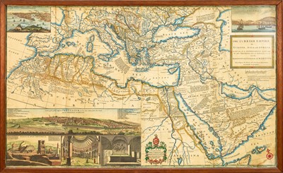 Lot 780 - Herman Moll - The Turkish Empire, Printed for H. Moll... in ye Strand, and John Bowles & Son at the Black Horse Cornhill and T. Bowles... in St. Paul's Church Yard and by John King at the Gl...