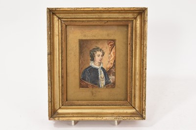 Lot 920 - Portrait miniature of Mary Queen of Scots