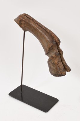 Lot 820 - Carved hoof, probably 18th century