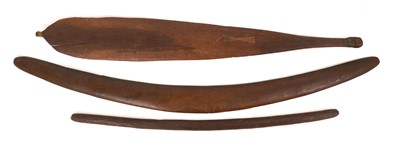 Lot Three Aboriginal carved pieces