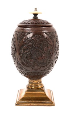Lot 792 - 19th century Eastern carved coconut cup