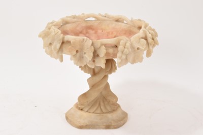 Lot 782 - Antique carved alabaster urn