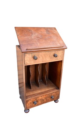 Lot 1266 - William IV mahogany music cabinet