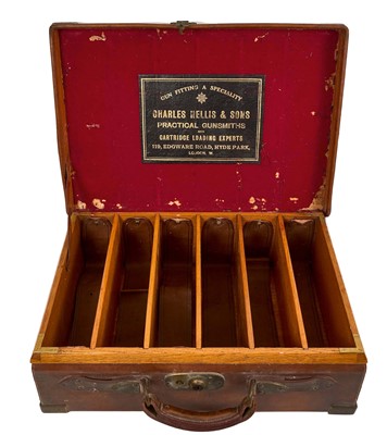 Lot 783 - Victorian leather cartridge case