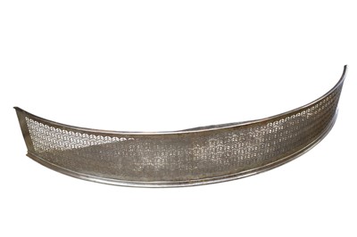 Lot 1317 - 19th century demi-lune steel fender