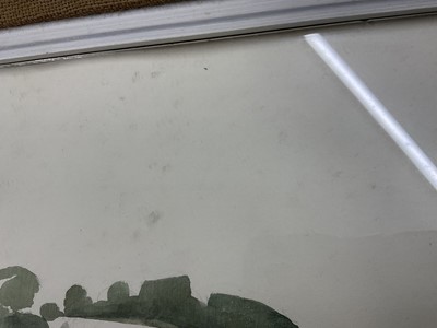 Lot 1073 - *Francis Plummer (1930-2019) watercolour - "Slope of The Darenth Valley", signed and dated '59, titled verso, 38cm x 55cm, in glazed frame