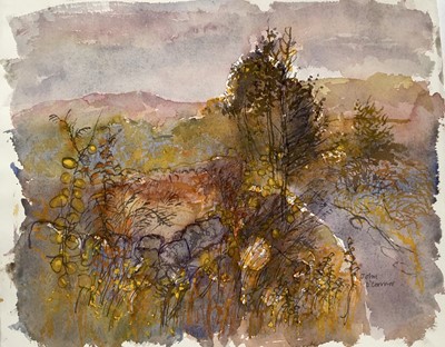 Lot 1096 - *John Scorror O'Connor (1913-2004) watercolour - Forminoch, signed, dated '89 verso, unframed, 35cm x 44cm