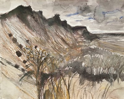 Lot 1099 - *John Scorror O'Connor (1913-2004) watercolour - Rough Day Minsmere, unframed, 48cm x 60cm