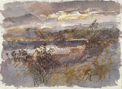 Lot 1102 - *John Scorror O'Connor (1913-2004) watercolour - River Dee, signed, unframed, 42cm x 58cm