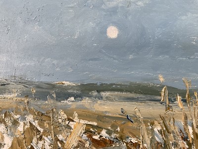 Lot 1044 - *Jonathan Trowell (1938-2013) oil sketch on board - Norfolk Marshes, signed, 20.5cm x 25.5cm, unframed. Provenance: the artist's studio, thence by family descent