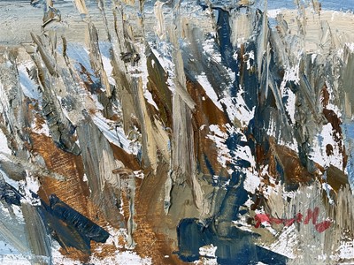 Lot 1044 - *Jonathan Trowell (1938-2013) oil sketch on board - Norfolk Marshes, signed, 20.5cm x 25.5cm, unframed. Provenance: the artist's studio, thence by family descent